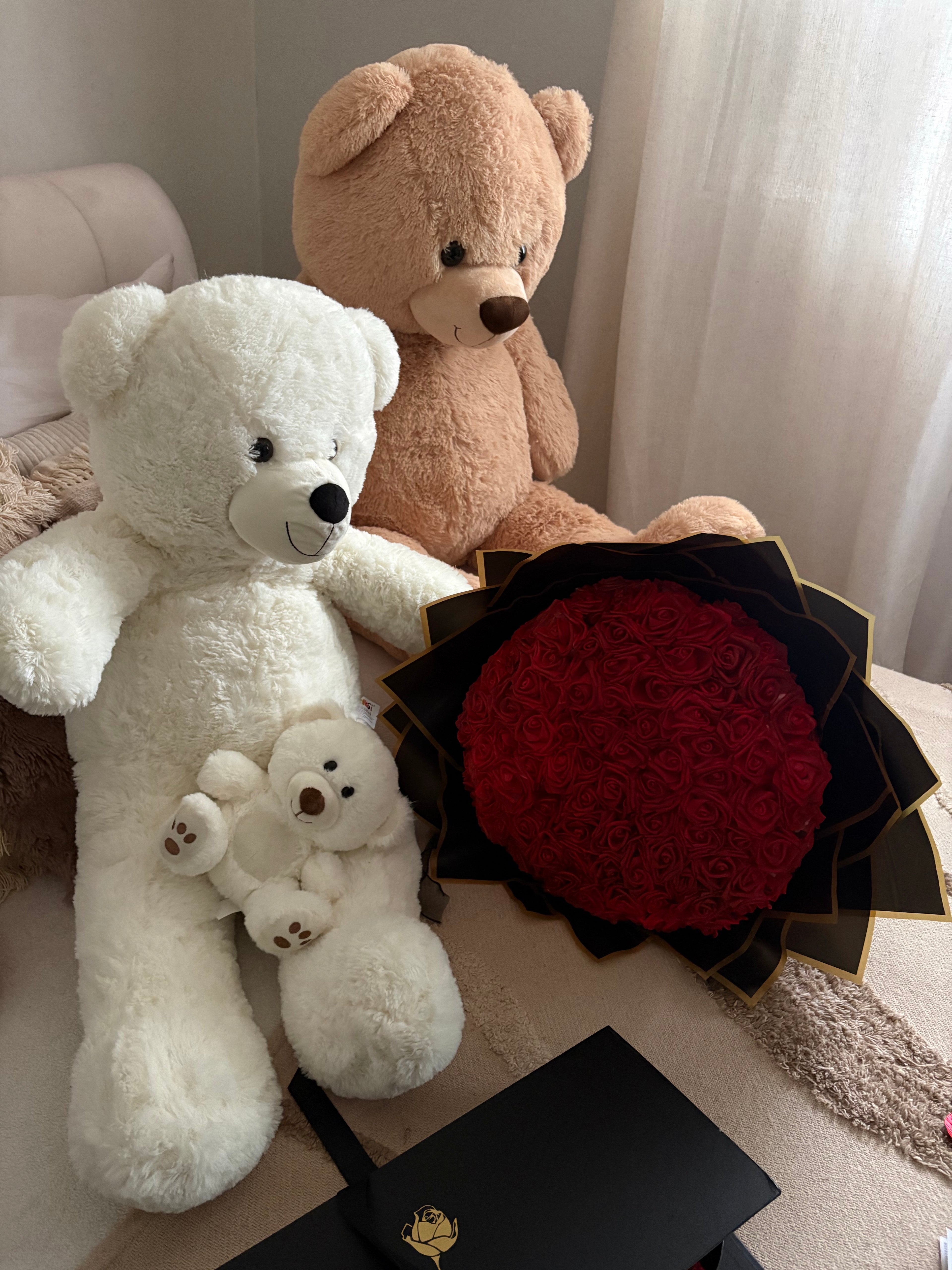 Bouquet de fleurs 100 roses