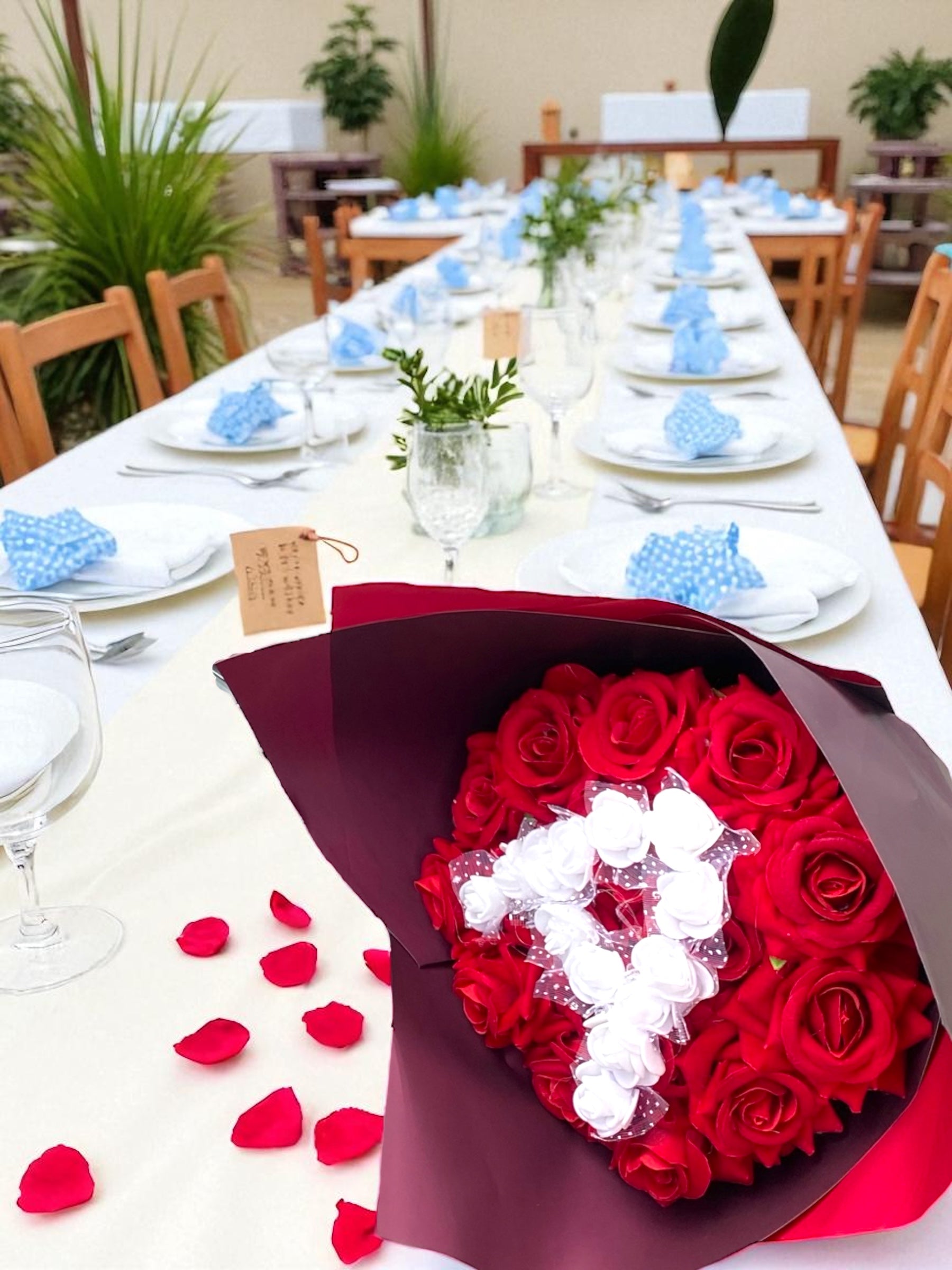 Bouquet de rose rouge (15 roses)