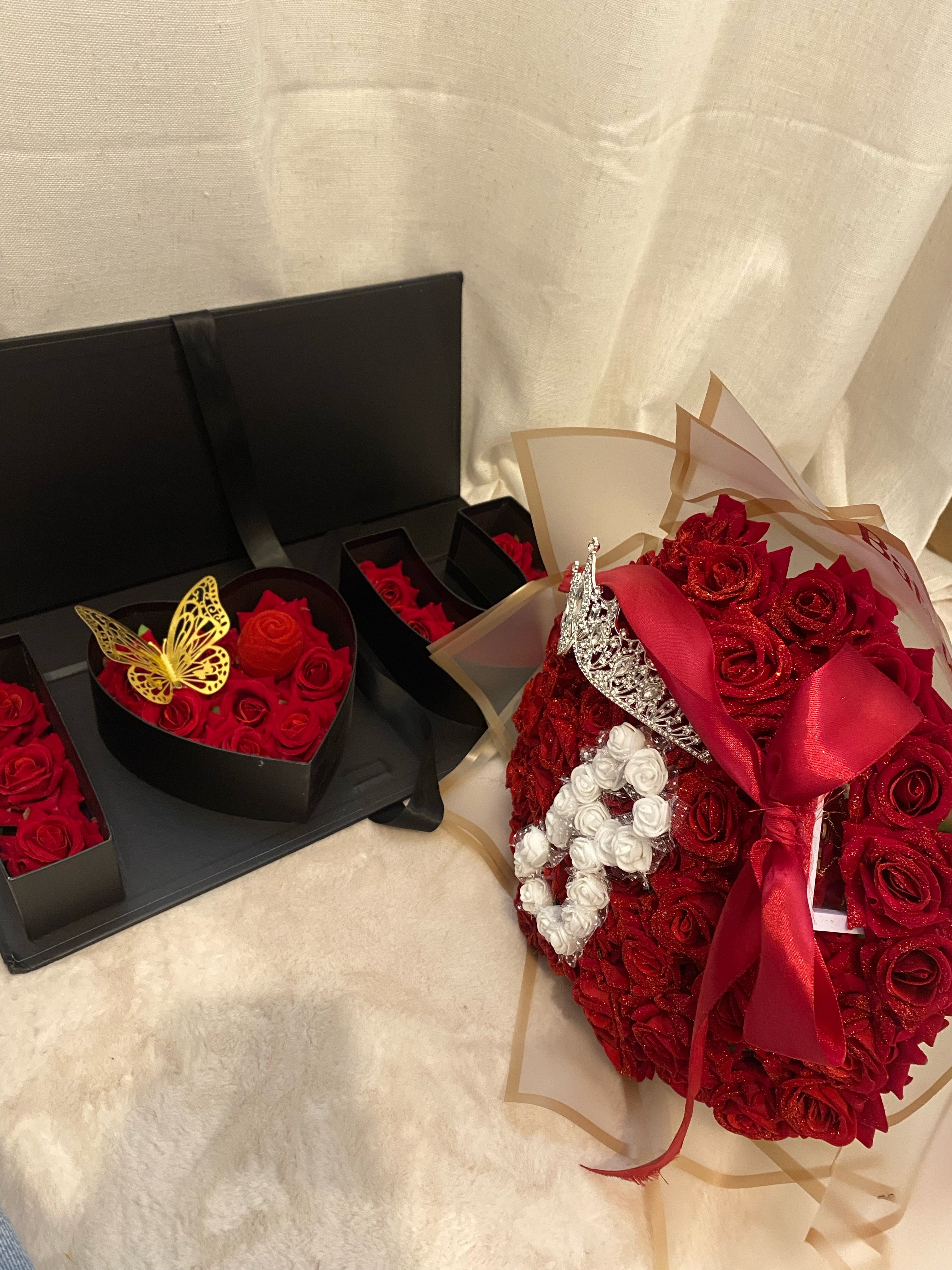Bouquet de rose rouge (50 roses)